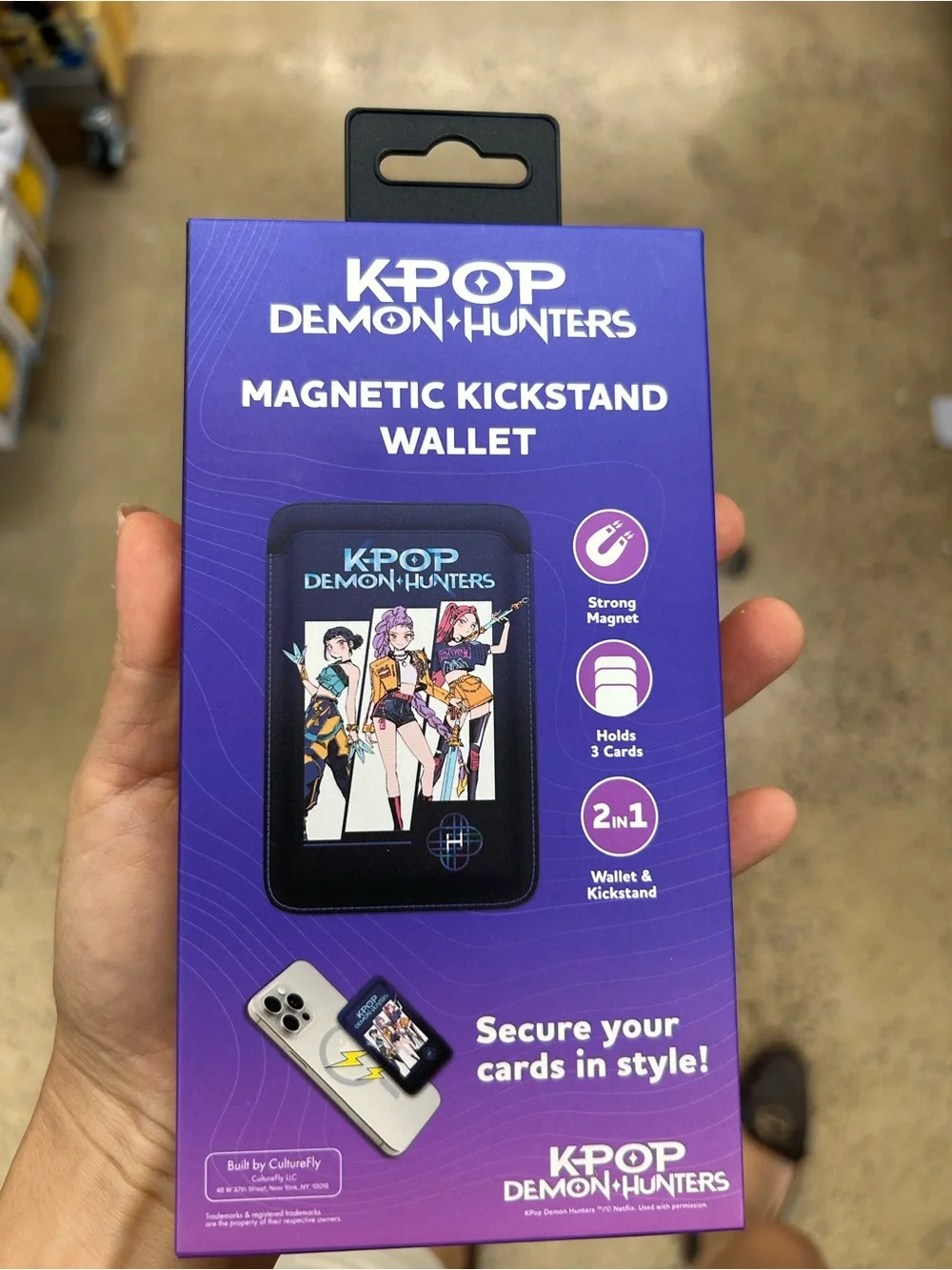 K-Pop Demon Hunters Magnetic Kickstand Wallet
